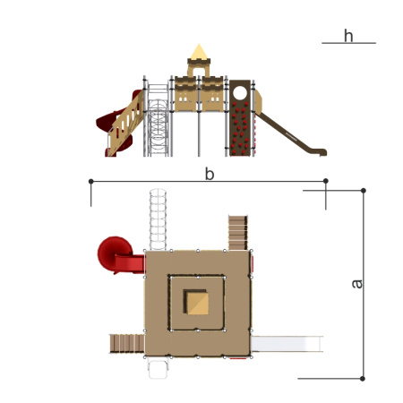 Игровой комплекс "Крепость-мини" Романа 101.99.00 в Волгограде ВИНКО